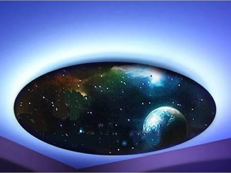 Фибероптический потолочный модуль звездное небо, аэрографический 1200х900х50 мм