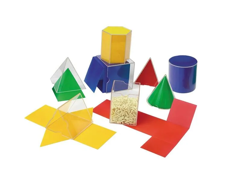 Набор объёмных дробей — кубы и сферы для школы
