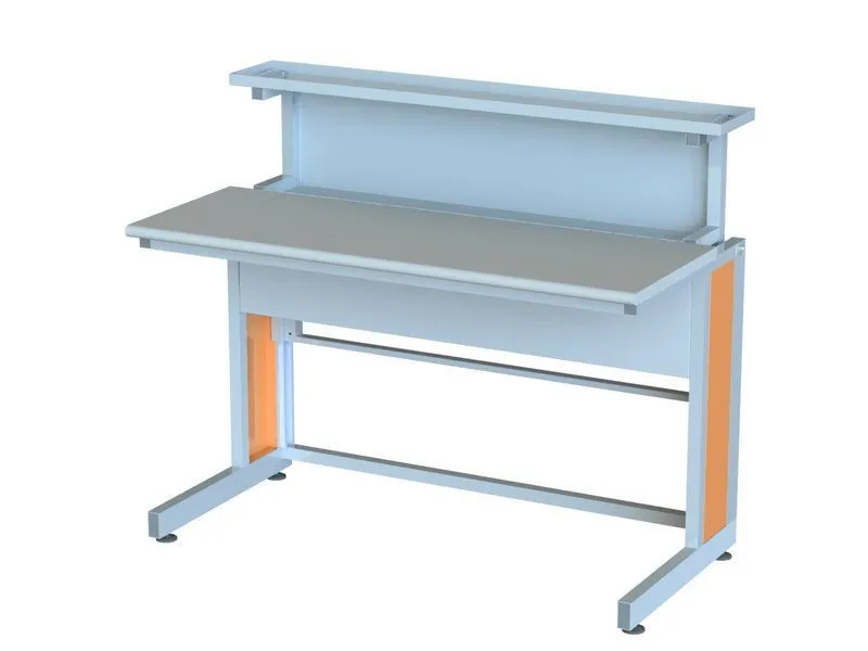 Стол лабораторный ученический 1200×1200×900 с выдвижным блоком