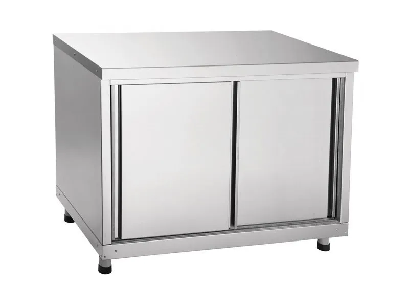 Островной стол-тумба купе нерж. 1000×600×900 мм