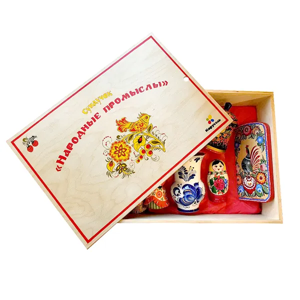 Сундучок «Народные промыслы» 52×37×17 см