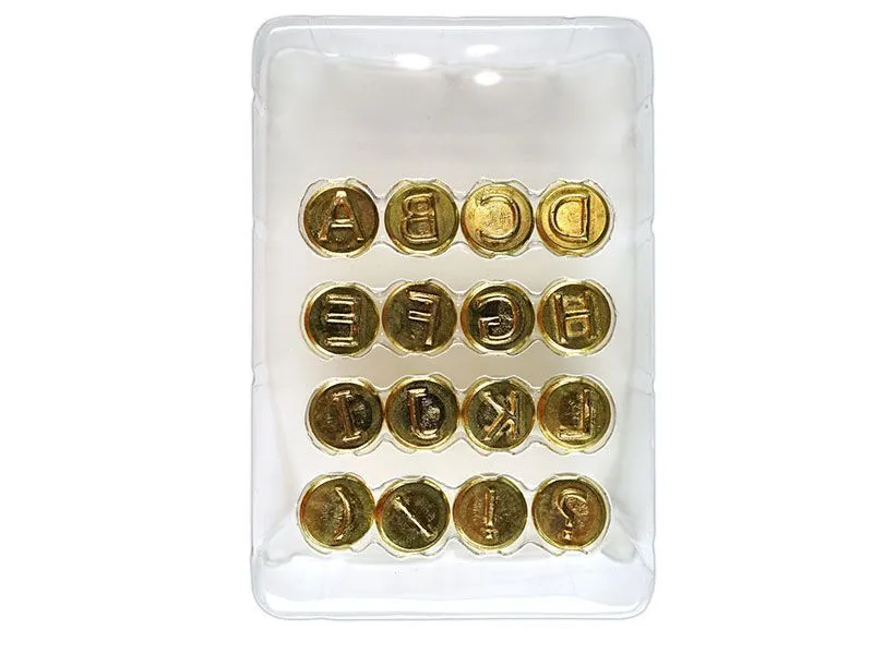 Набор штампов для выжигания A–L, 16 шт.