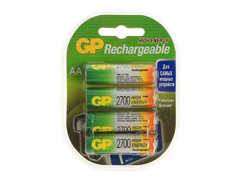 Аккумулятор никель-металлгидридный NiMH 2700mAh 4 шт.