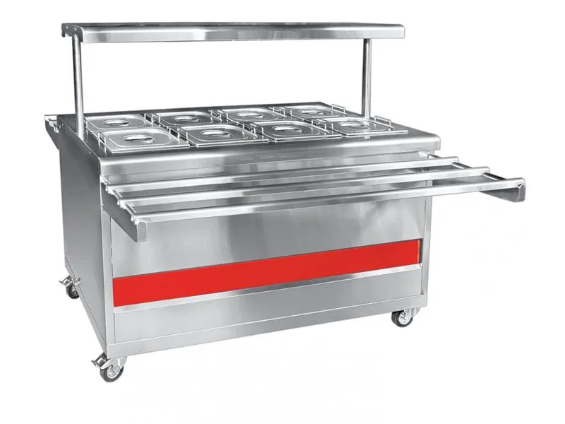 Мармит паровой передвижной L1500 мм, 1 полка