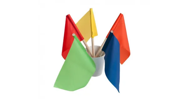 Прямоугольный флажок на деревянной палочке 25 см