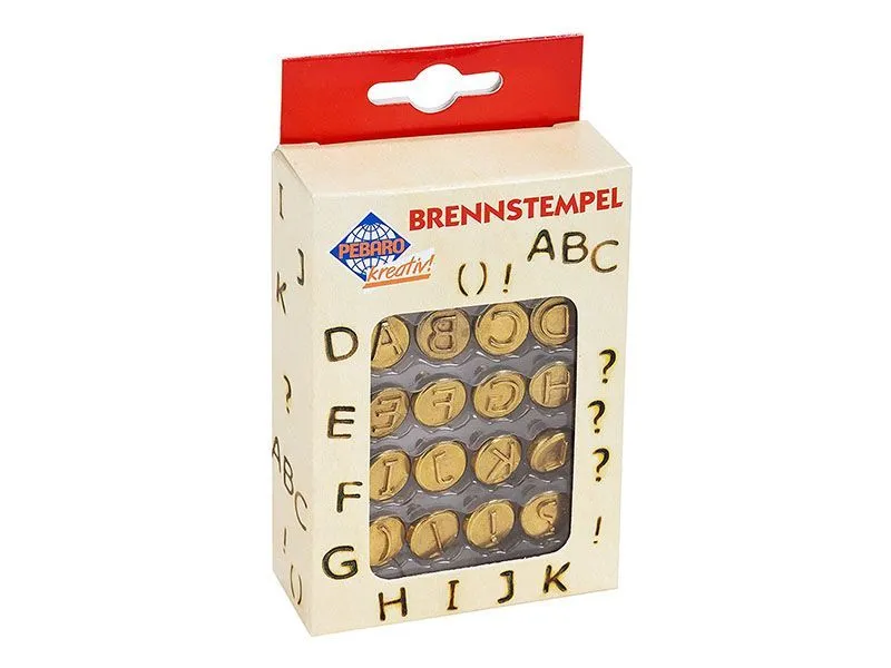 Набор штампов для выжигания A–L, 16 шт.