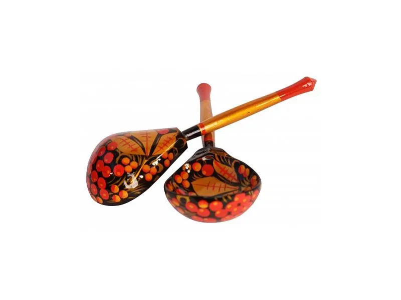 Музыкальные ложки (роспись-хохлома)