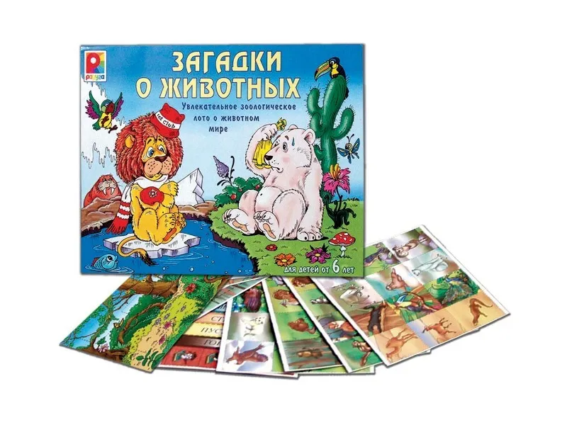 Настольная игра "Загадки о животных" (1–8 игроков)
