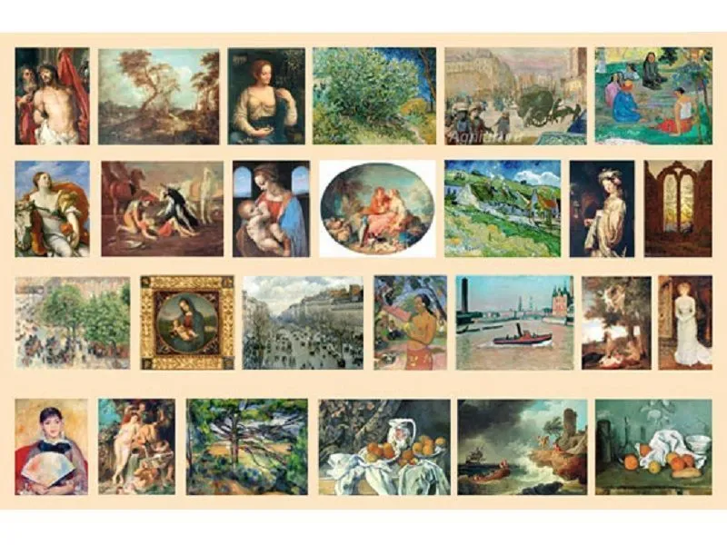 Набор репродукций «Шедевры Эрмитажа», 42×60 см