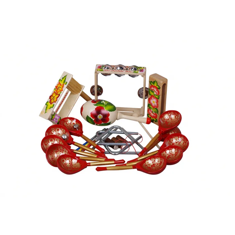 Народный набор «Забава» — шумовой ансамбль с городецкой росписью