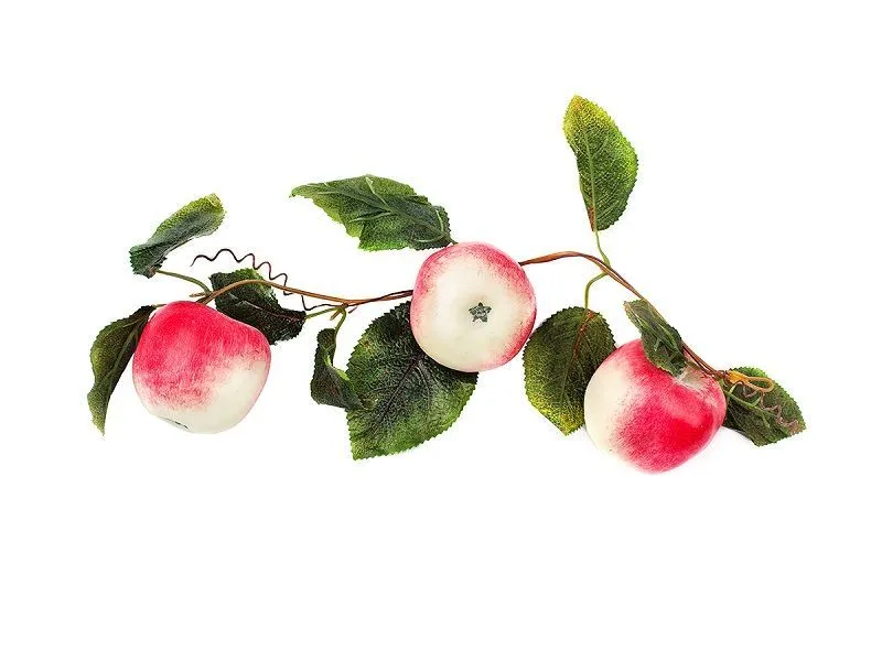 Ветка муляжей «Яблоки» (пластик)