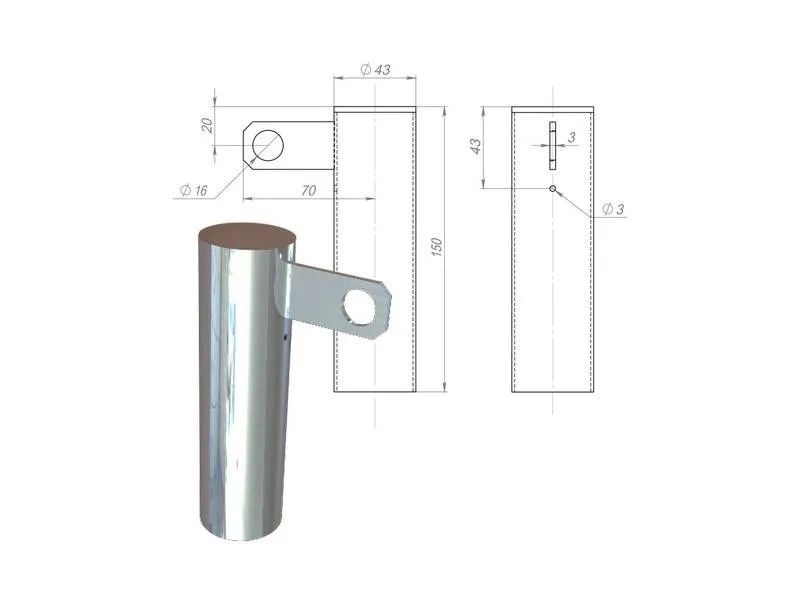 Стойка-крепление для дорожек в бассейне