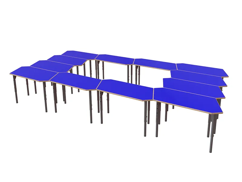 Стол ученический трансформер «Мозайка» — синий