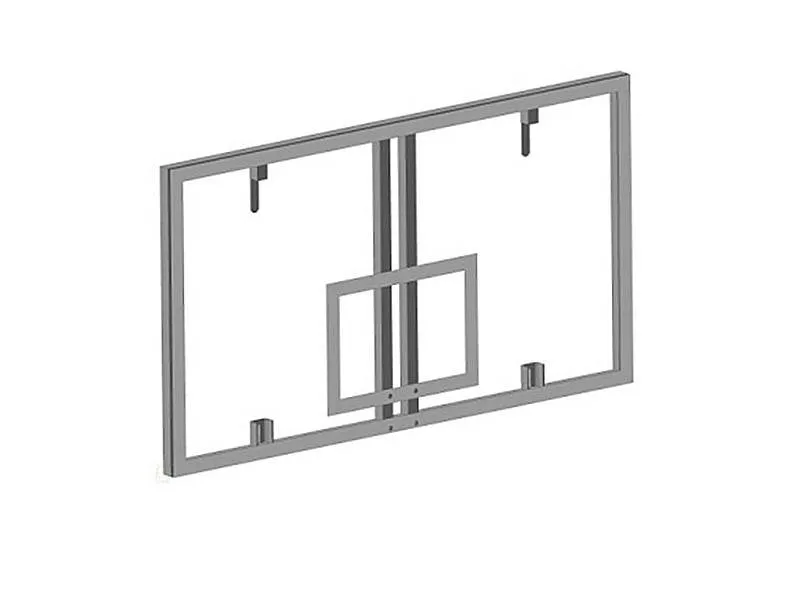 Щит баскетбольный игровой 180х105 см, оргстекло 10 мм