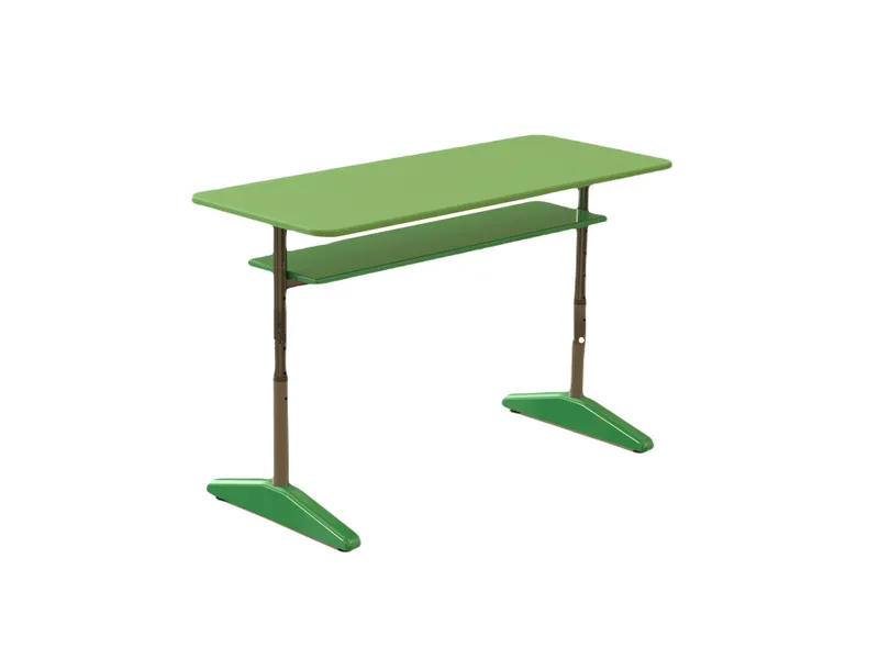 Парта двухместная с полкой