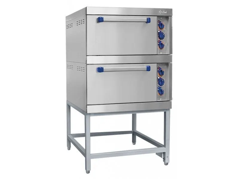 Духовка электр. на 2 секции, 6 противней из нерж.ст. р.530x470x30 мм