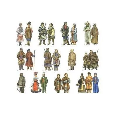 Таблицы демонстрационные «Народы России. История России в костюме»