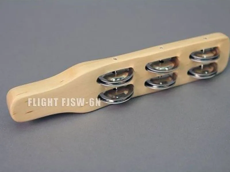 Джингл-стик румба деревянный с 6 парами джинглов