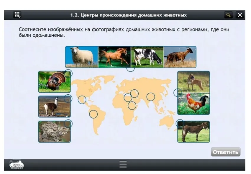 ЭОР по биологии, 11 класс (Облако знаний)