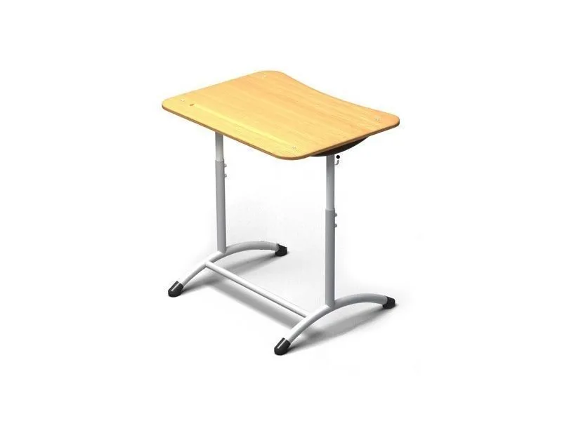Стол ученический одноместный с регулировкой высоты, усиленный