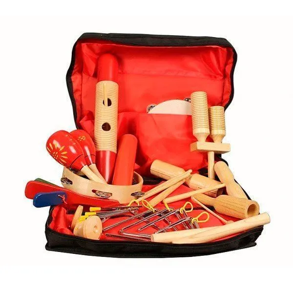 Перкуссионный набор из 17 предметов в сумке