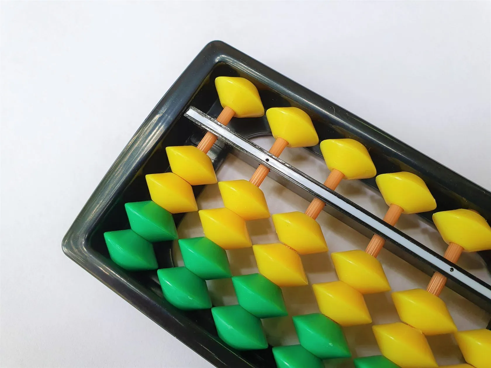 Счёты абакус, 13 рядов, жёлто-зелёный