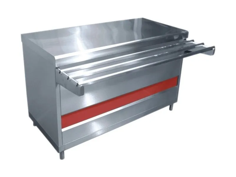 Прилавок тепловой Аста, без полок, L1500 мм