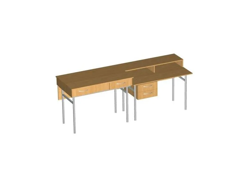 Демонстрационный стол на металлокаркасе 2400×750 мм