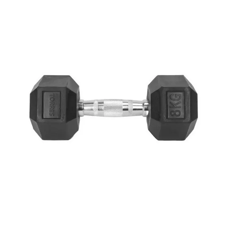 Комплект гантелей обрезиненных, 1-10 кг