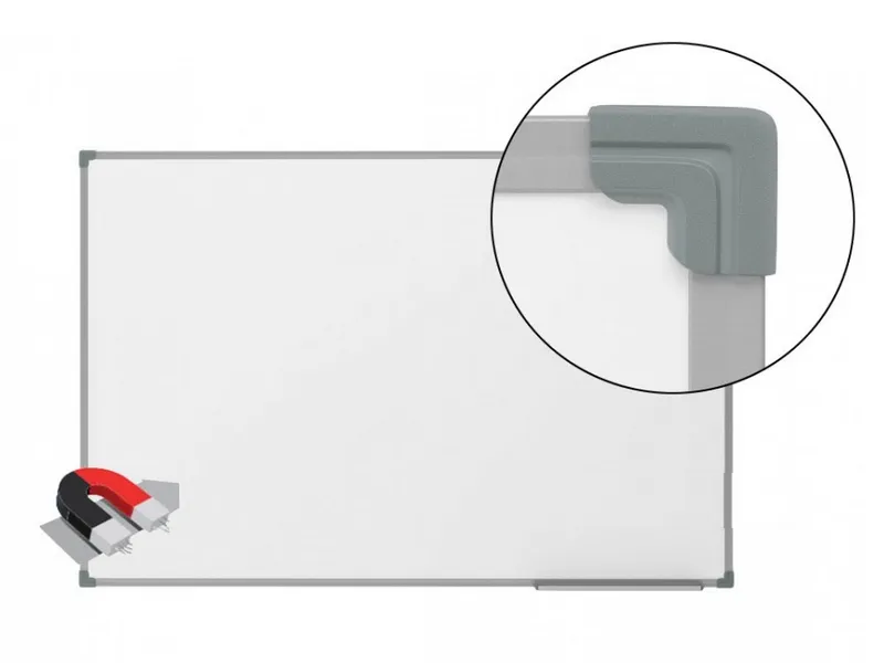 Одноэлементная магнитно-маркерная доска 100х200 - алюминиевый профиль