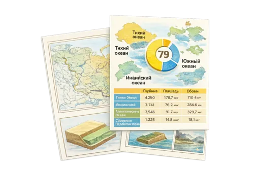 Таблицы комплектами для кабинета географии