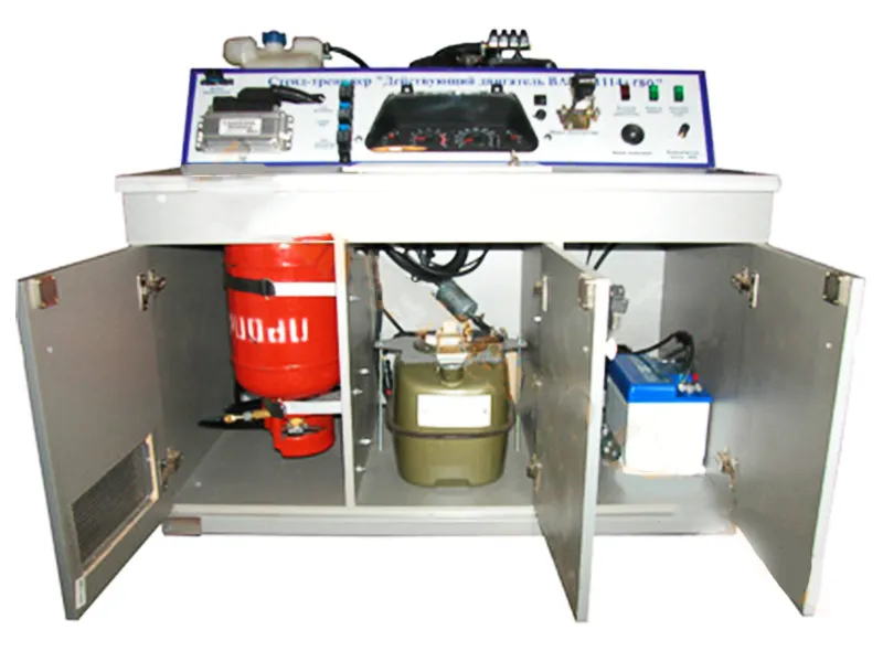 Стенд Действующий инжекторный 8-ми клапанный бензиновый двигатель с ГБО