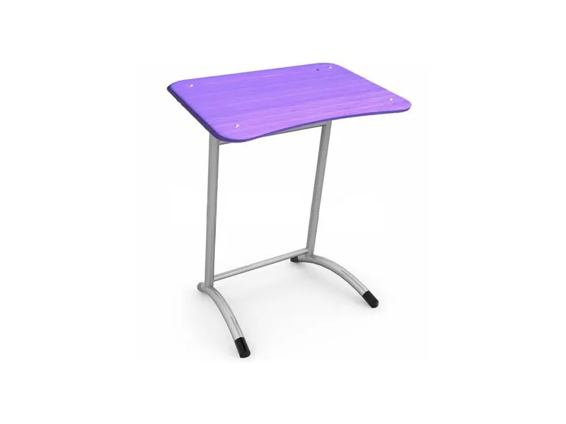 Стол ученический одноместный с регулировкой высоты, пластик