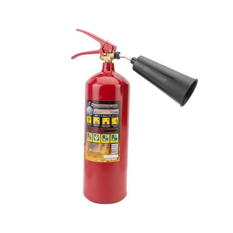 Огнетушитель углекисотный, 108x108x405 мм