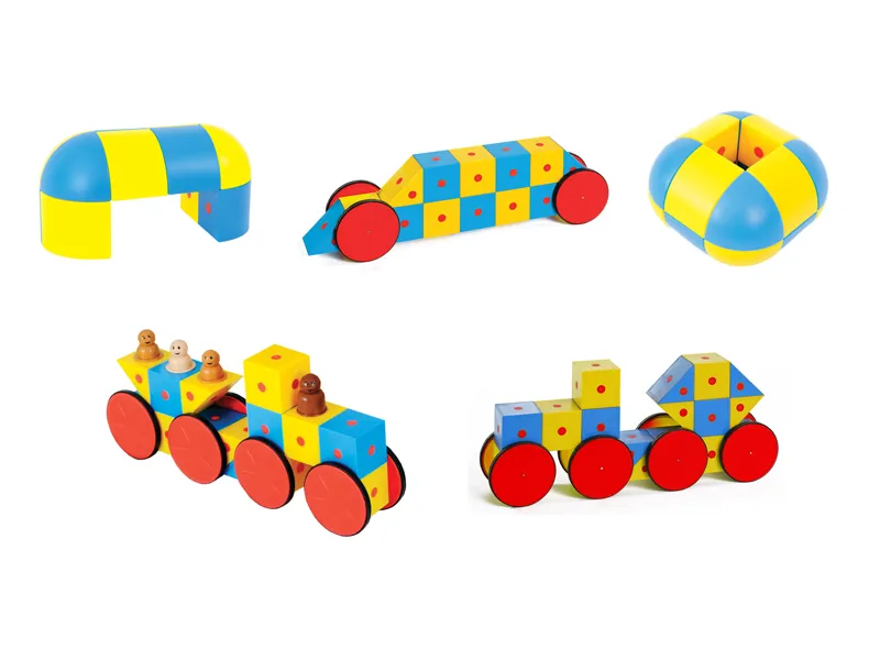 Конструктор Полидрон Магнитные блоки 3D Супер 68 деталей (5+) комплект на группу