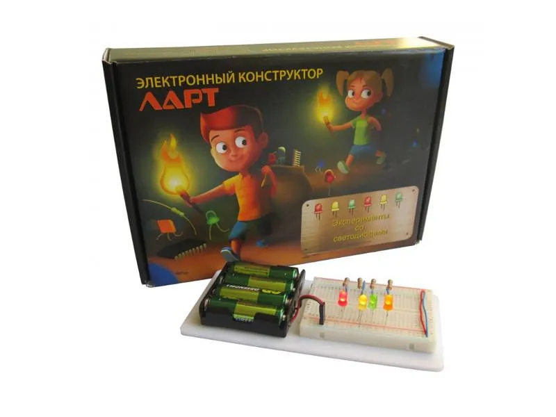 Конструктор электроники: эксперименты со светодиодами ЛРТ-0006