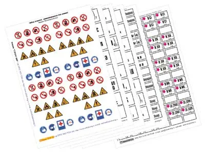 Набор этикеток самоклеющихся (общий)
