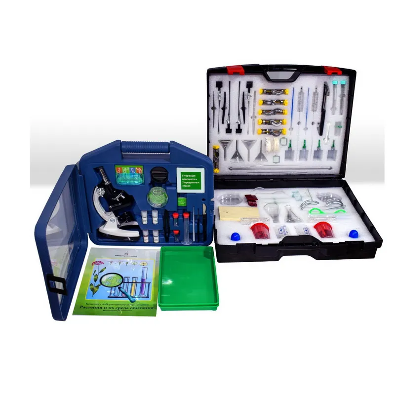 Лабораторный набор "Растения и среда" с микроскопом