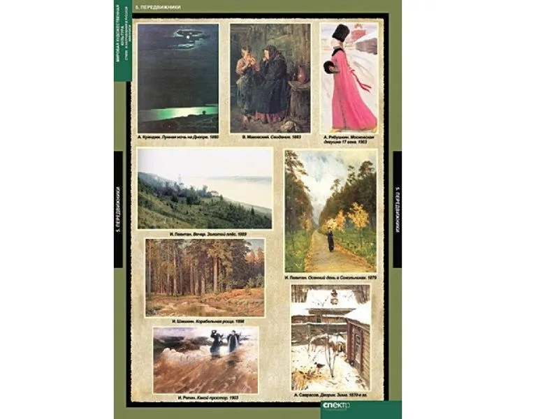 Демонстрационные таблицы «Мировая художественная культура», 16 шт.