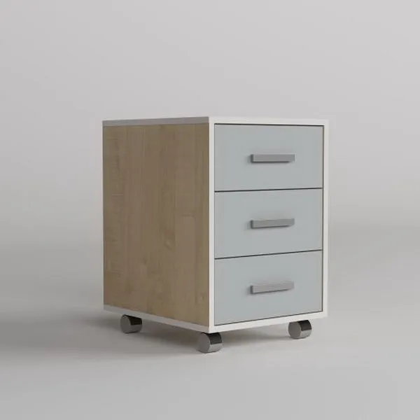 Тумба подкатная «Лидер» — 3 выдвижных ящика