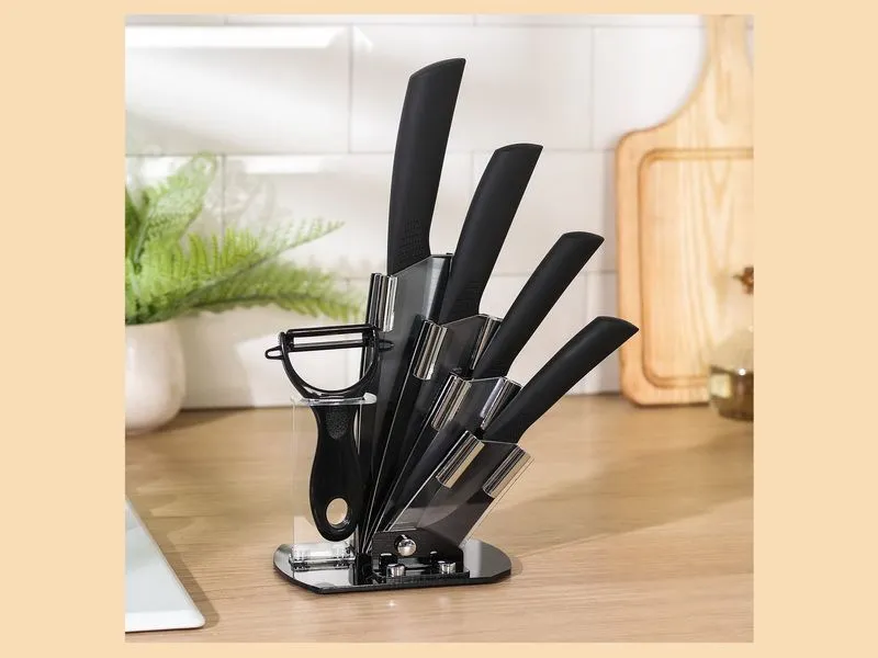 Набор ножей Black, 5 предметов, на подставке