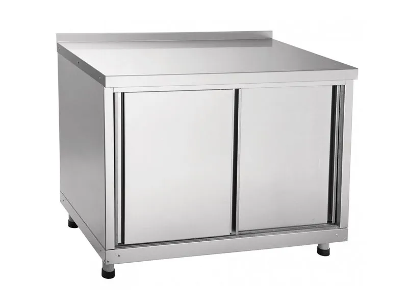 Стол-тумба купе пристенный, нерж.ст., 1 полка, 1000х600х900(860) мм