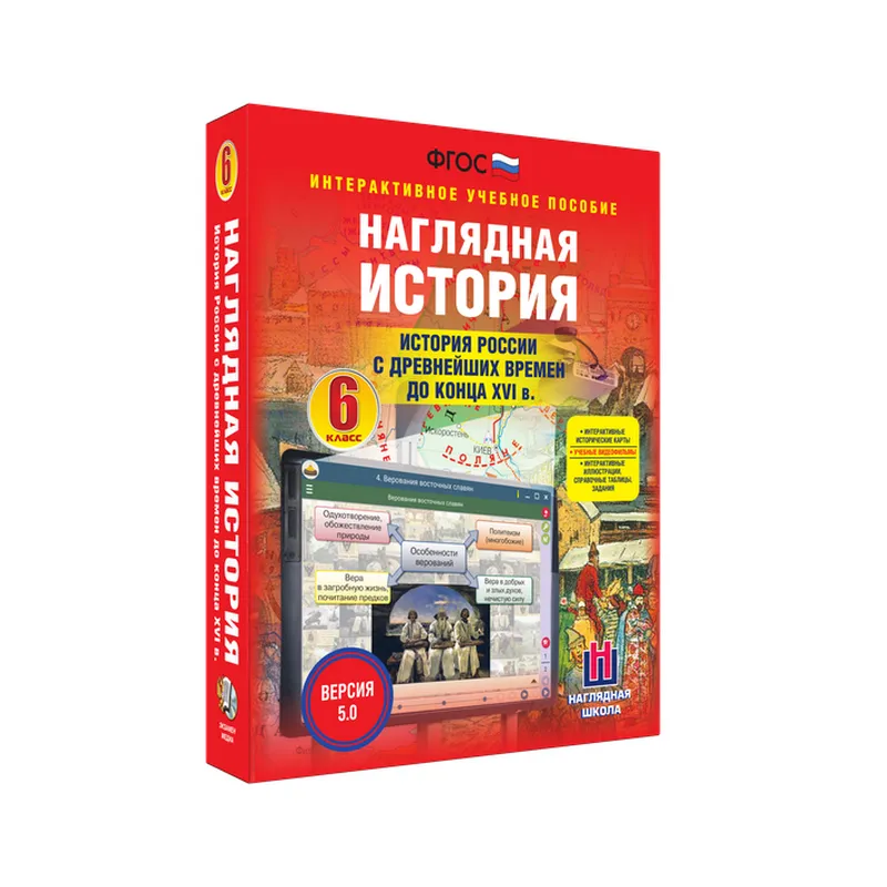 История России до конца XVI в. — 6 класс (интерактивные карты)