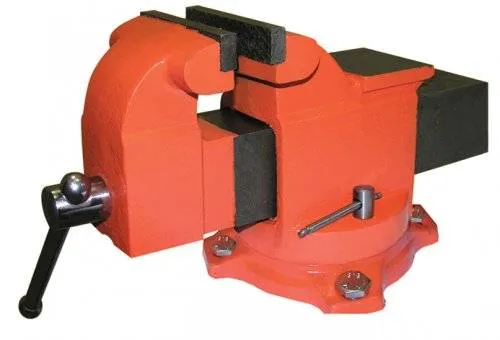 Тиски слесарные поворотные 125 мм с наковальней