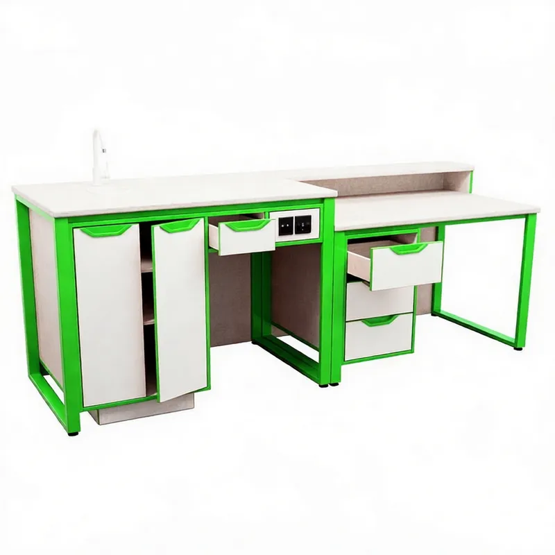 Демонстрационный стол для кабинета химии 2400 мм