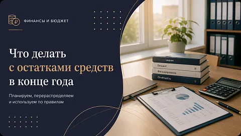 Что делать с остатками средств в конце года