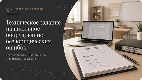 Техническое задание на школьное оборудование без юридических ошибок