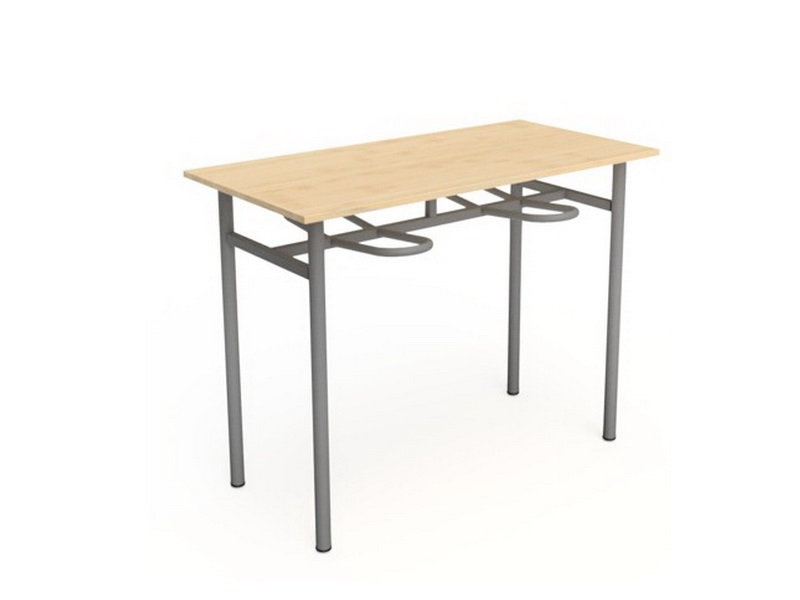 Стол обеденный 4-местный с подвесом для табуретов