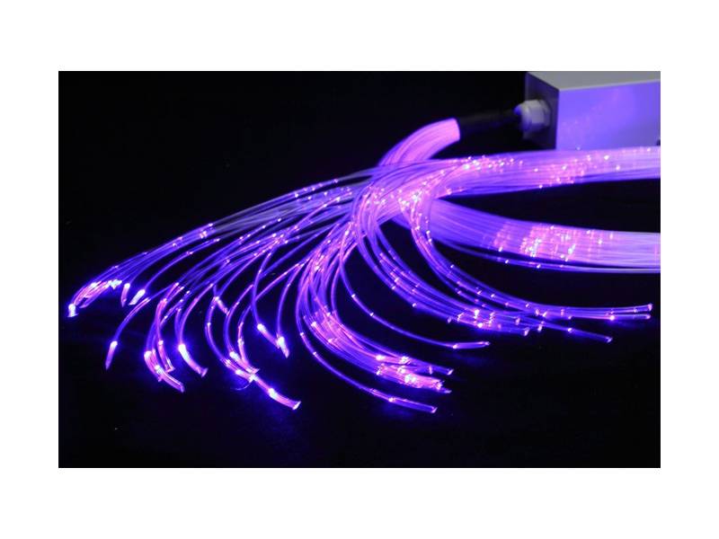 Фибероптические волокна с источником света