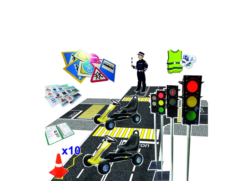 Детский автогородок Большой №3 — покрытие 5×7 м